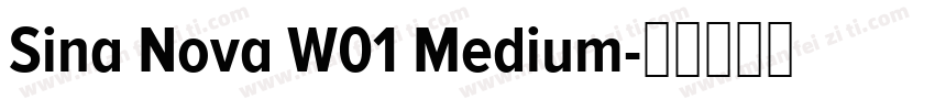 Sina Nova W01 Medium字体转换
